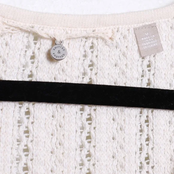 Knitted & Knotted Boho Crochet Knit Fringe Tunic - Picture 6 of 8